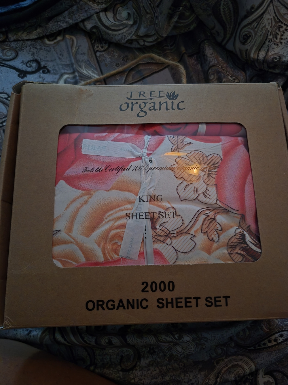 King Sheet Set - Pink and Cream Floral